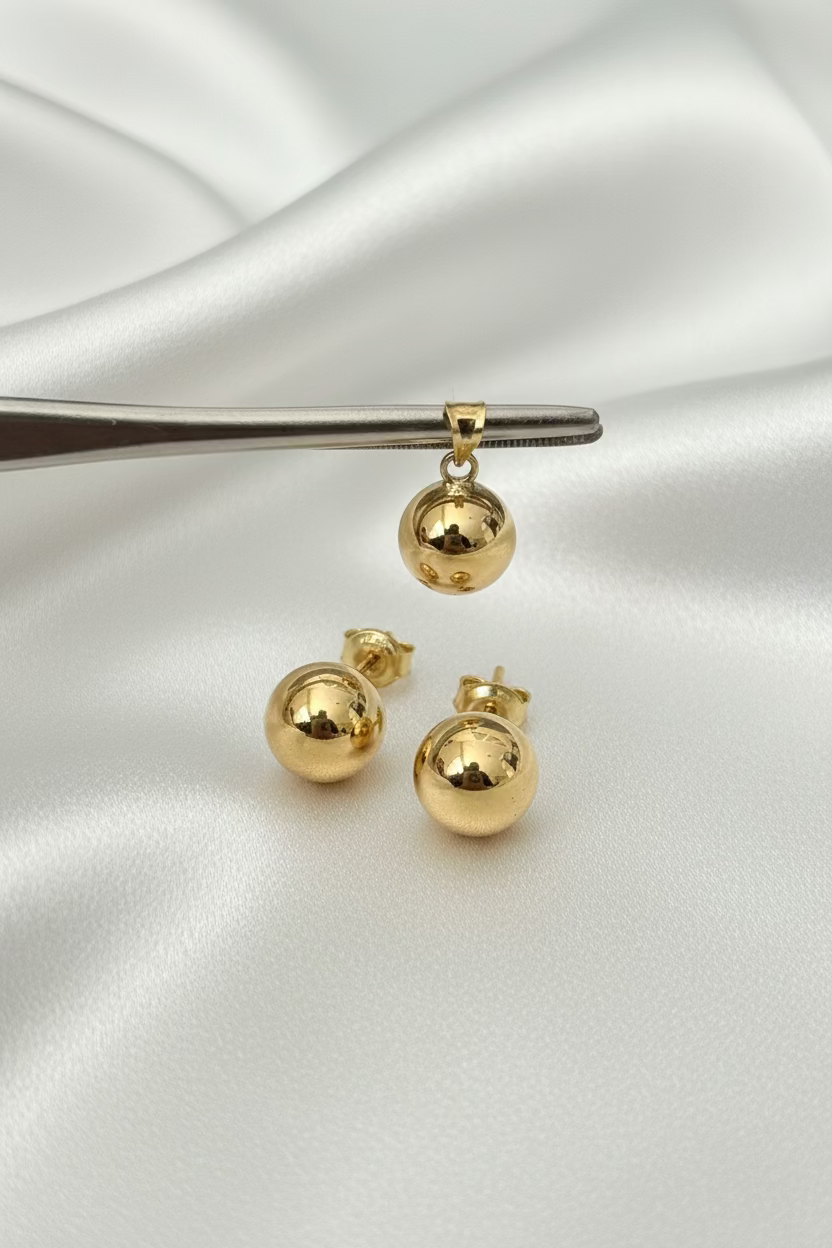 Ball Set Earring and Pendant