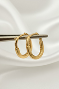 Tlock Hoop Earring