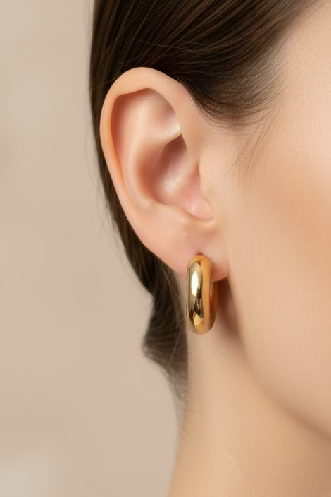 Donut Hoop Earring
