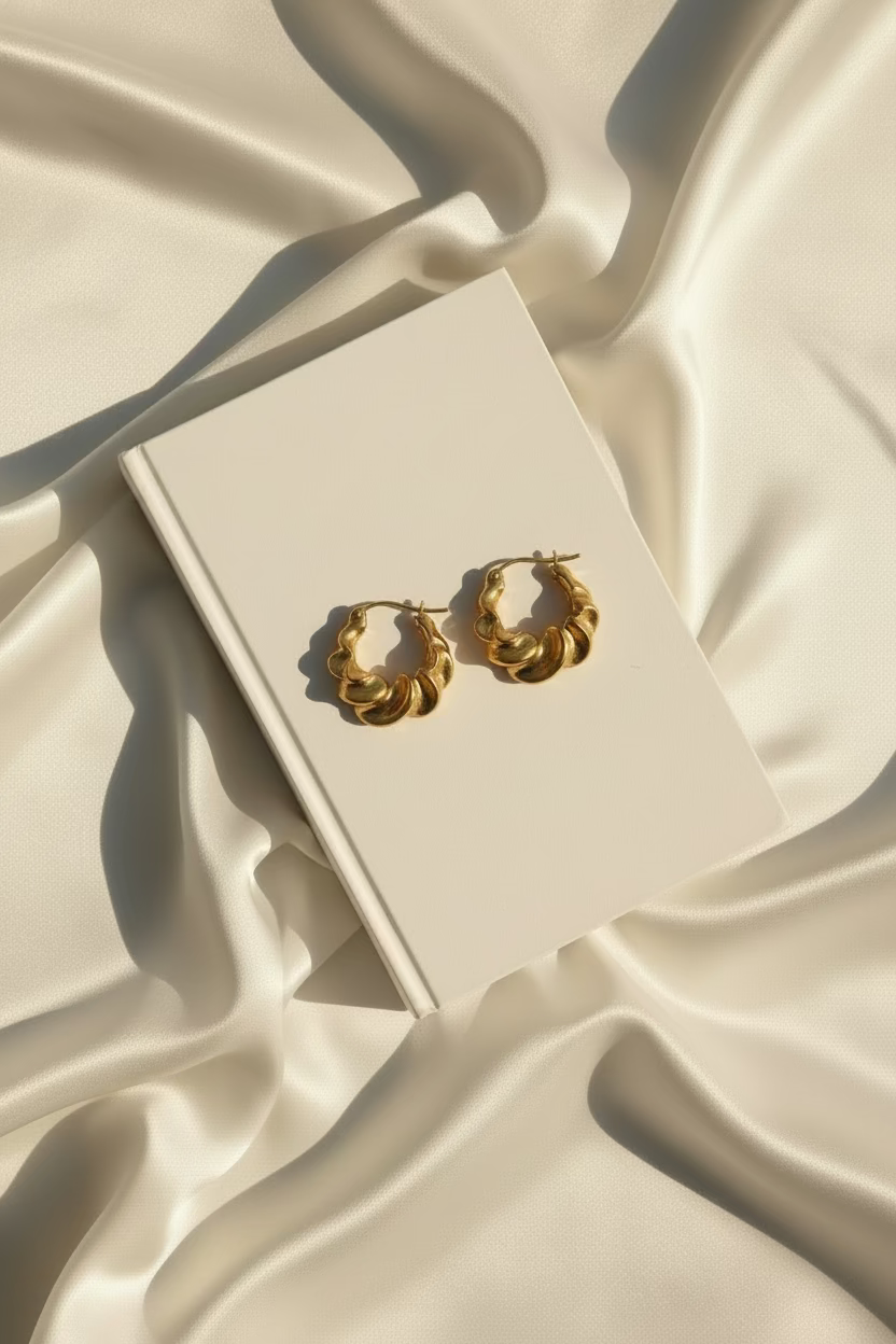 Curly Hoop Earring