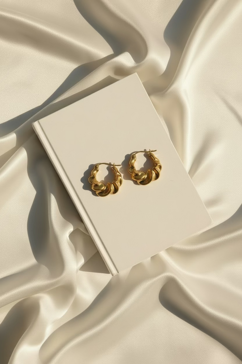 Curly Hoop Earring