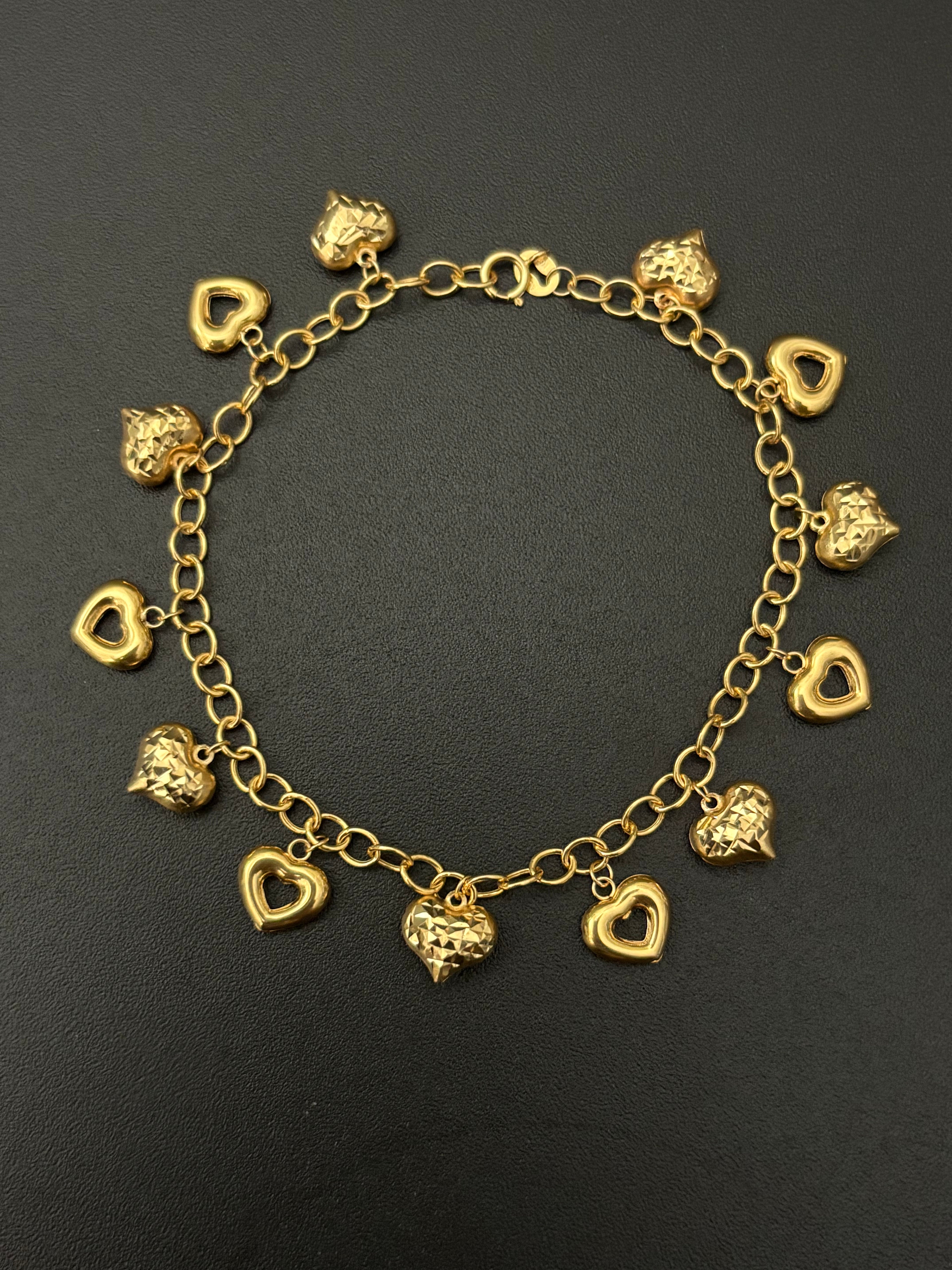 Heart Charm Bracelet